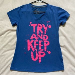 Blue Nike T-shirt, size medium.
